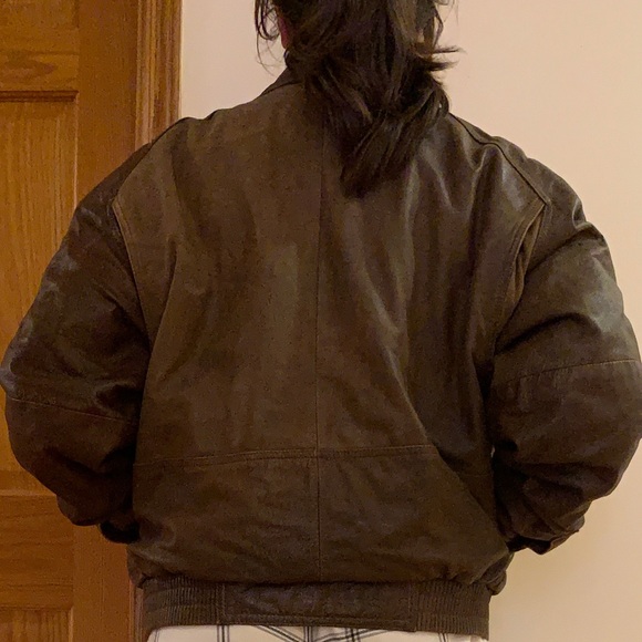 Brown Leather Jacket - Picture 8 of 8